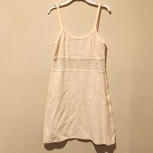 Cream Mini Dress / swim cover up